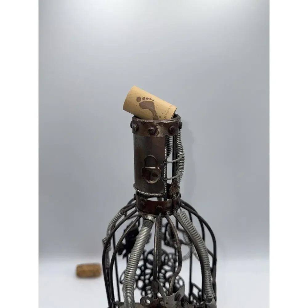 Wine Works Steam Punk Cork Or Bottle Holder‎ Bar Decor 16